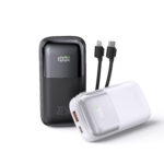 Portable power bank with cable