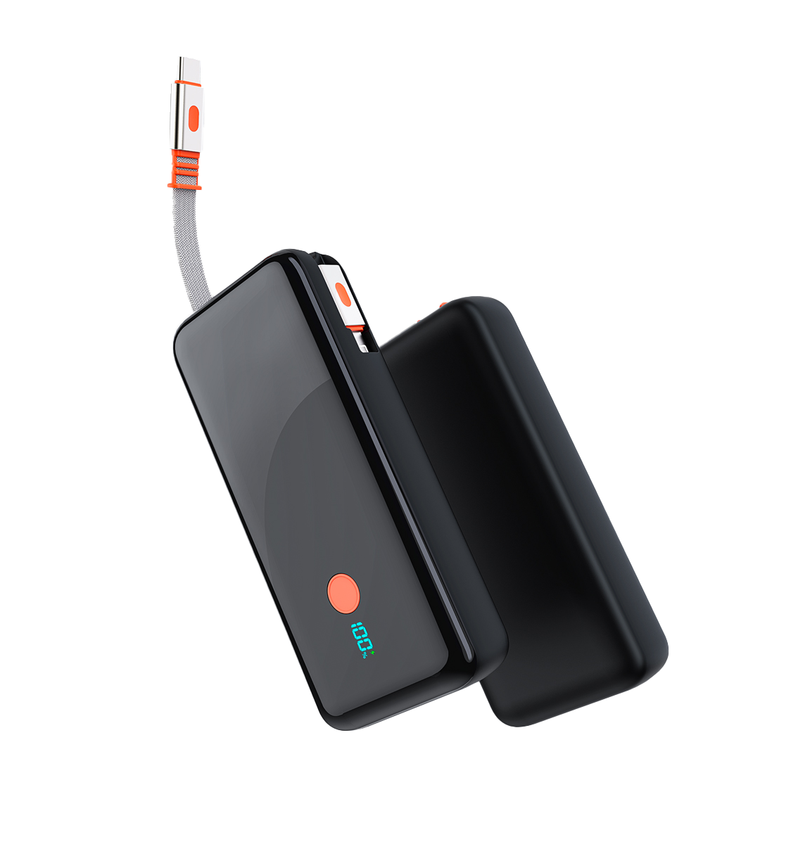 3 10000mAh portable power bank with cable - Image 1