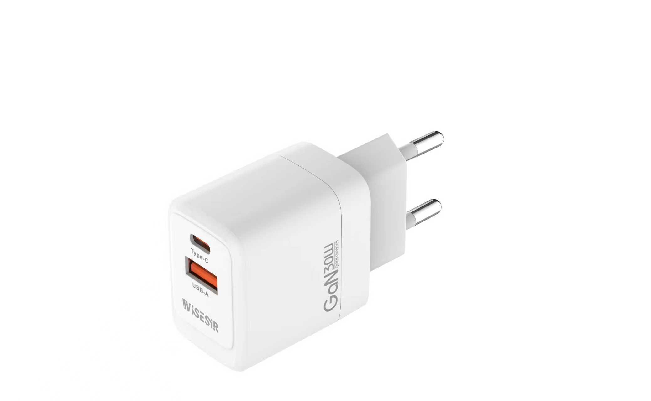 微信图片_20260302150735_363_23 WISESIR 30W GaN Dual Port Charger - Image 1