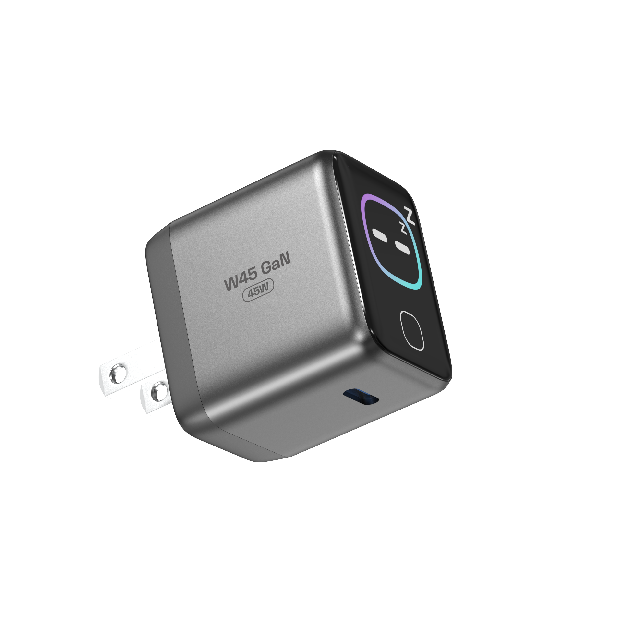 灰色 45W GaN Smart Display Fast Charging - Image 1